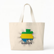 Gabon Flag Map 2.0 Bags