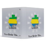 Gabon Flag Map 2.0 binders