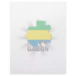 Gabon Flag Map 2.0 letterhead
