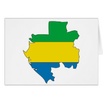 Gabon flag map cards by FlagStore Gabon flag map cards