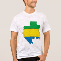 Gabon flag map t-shirts by FlagStore Gabon flag map t-shirts