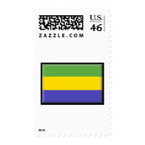 Gabon Flag postage