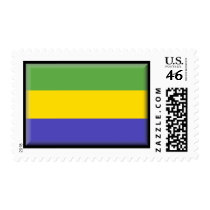 Gabon Flag postage