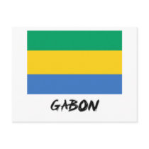 Gabon Flag postcards