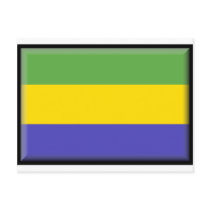 Gabon Flag postcards