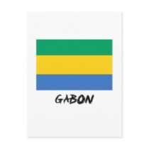 Gabon Flag postcards