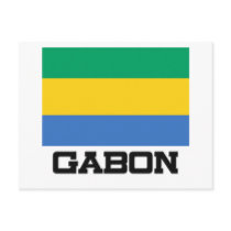Gabon Flag postcards