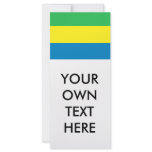 Gabon Flag Rack Card Design