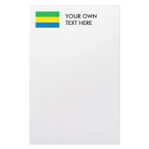 Gabon Flag Stationery Paper