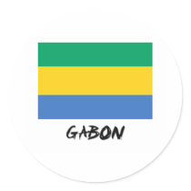 Gabon Flag stickers