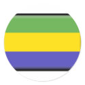 Gabon Flag stickers by jacinto888 Gabon Flag stickers