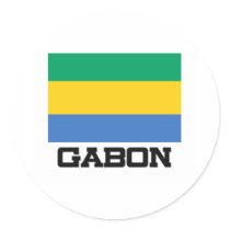 Gabon Flag stickers