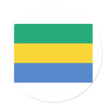 Gabon Flag stickers