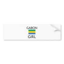 GABON GIRL bumper stickers by flagshirt GABON GIRL bumper stickers
