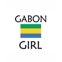 GABON GIRL t-shirts by flagshirt GABON GIRL t-shirts