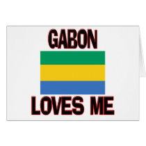 Gabon Loves Me cards by flagshirt Gabon Loves Me cards