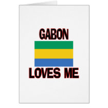 Gabon Loves Me cards by flagshirt Gabon Loves Me cards