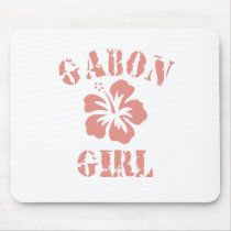 Gabon Pink Girl mousepads by repofcountries Gabon Pink Girl mousepads