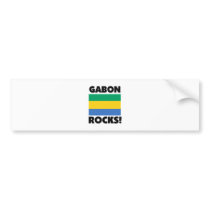 Gabon Rocks bumper stickers by flagshirt Gabon Rocks bumper stickers