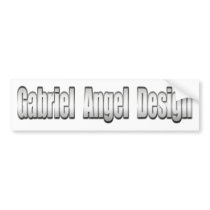 Gabriel Angel Design Metal Logo bumper stickers