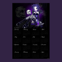 Gabriella Gothic Blue Skull Angel 2012 Calendar posters