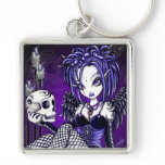 "Gabriella" Gothic Skull Angel Keychain