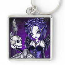"Gabriella" Gothic Skull Angel Keychain