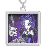 "Gabriella" Gothic Skull Angel Necklace