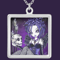 "Gabriella" Gothic Skull Angel Necklace necklaces