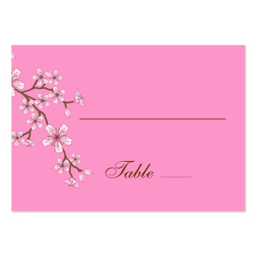 Gabriella Pink Blossoms Place Card Business Card