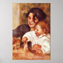 Gabrielle and Jean by Pierre Renoir Posters
