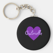 Gabrielle in Purple Keychains