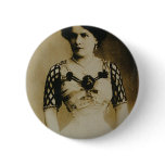 Gabrielle, the amazing half-woman! pinback button