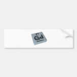 Gadolinio de Gd Pegatina De Parachoque