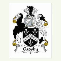 Gadsby Family Crest Postcard