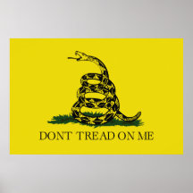 Gadsden (Dont Tread On Me) Flag Canvas Matte Print