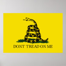 Gadsden (Dont Tread On Me) Flag Poster