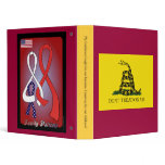 Gadsden Don't Tread on me I'm a Family Patriot Binders