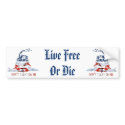 Gadsden - Don't Tread on Me, Live Free or Die bumper stickers
