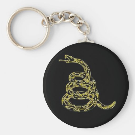 Gadsden Flag , Dont Tread On Me,  Black Key Chains