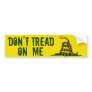Gadsden Flag Dont Tread On Me Bumper Sticker Gadsden Flag Dont Tread On Me Bumper Sticker