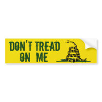 Gadsden Flag, 'Don't Tread On Me' bumper stickers by cowboyannie Gadsden Flag, 'Don't Tread On Me' bumper stickers