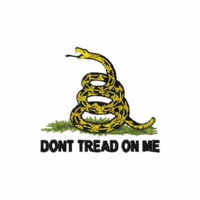 Gadsden Flag Dont Tread On Me Embroidered Polo Shirts