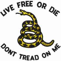 Gadsden Flag Embroidered Fleece embroidered shirts