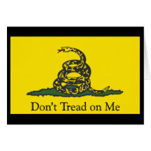 Gadsden Flag Greeting Cards