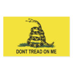 Gadsden Flag Rectangle Stickers