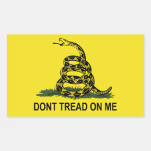 Gadsden Flag Rectangle Stickers