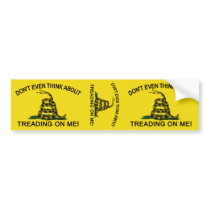 Gadsden Flag updated Bumper Sticker