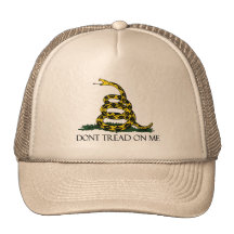 Gadsden Flag, Yellow Background Hats