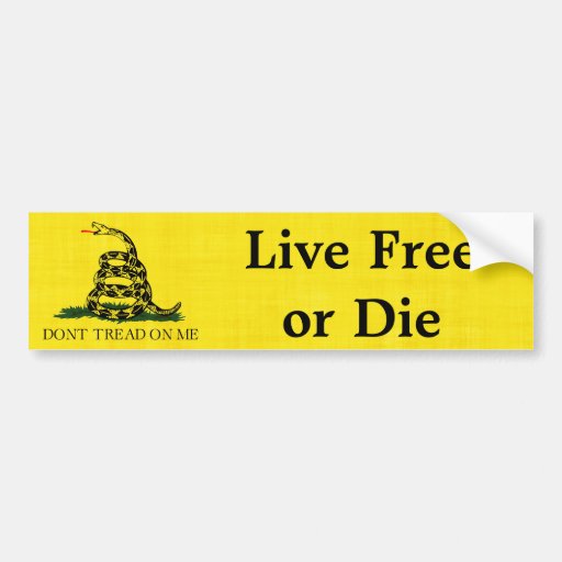 Gadsden - Live Free or Die Bumper Stickers